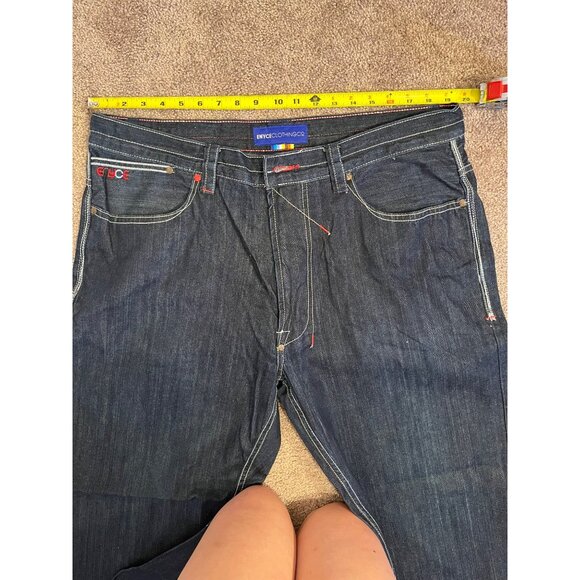 Y2K Enyce Sean Combs Jeans Mens 40x32 Blue Baggy Hip Hop Streetwear Grunge 90s - Picture 5 of 11